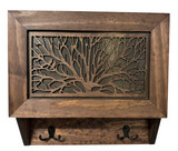 Birds in a Tree Gun Concealment Decor - Handcrafted Wooden Gun Cabinets - Gun Shelf Hidden Storage for Rifles, Shotguns, & Handguns - Quick Access Hidden Wall Safe