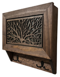 Birds in a Tree Gun Concealment Decor - Handcrafted Wooden Gun Cabinets - Gun Shelf Hidden Storage for Rifles, Shotguns, & Handguns - Quick Access Hidden Wall Safe
