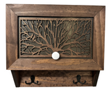 Birds in a Tree Gun Concealment Decor - Handcrafted Wooden Gun Cabinets - Gun Shelf Hidden Storage for Rifles, Shotguns, & Handguns - Quick Access Hidden Wall Safe