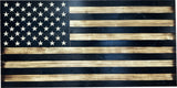 Large American Flag Gun Safe - Quick Access Hidden Gun Safe for Rifles, Shotguns, & Handguns - Gun Concealment Furniture with Magnetic Lock - Gun Self Hidden Storage (Black)