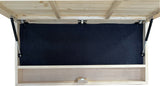 Large American Flag Gun Safe - Quick Access Hidden Gun Safe for Rifles, Shotguns, & Handguns - Gun Concealment Furniture with Magnetic Lock - Gun Self Hidden Storage (Black)