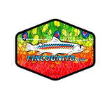Brook Trout2 Fish Print Patterned Straw Sun Hat
