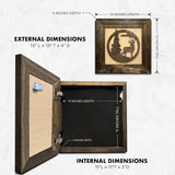 Buck In Nature Gun Safe Shelf - Gun Concealment Furniture - Hidden Gun Safe for Discrete Firearm Storage
