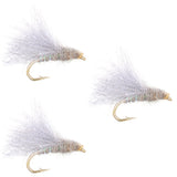 3 Pack CDC Baetis Emerger BWO Wet Fly Fishing Flies - Hook Size 14