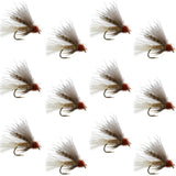 Tan CDC Caddis Emerger 12 Flies Hook Size 12