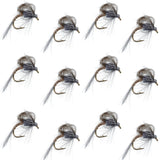 CDC Loop Wing Adams Emerger Fly 12 Flies - Hook Size 12