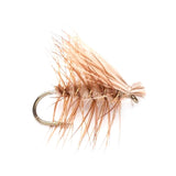 Tan Elk Hair Caddis Classic Trout Dry Fly - 12 Flies Size 16