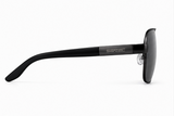 Biscayne Polarized Chrome & Black Sunglasses