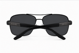 Biscayne Polarized Chrome & Black Sunglasses