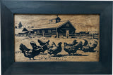 Chicken Farm Hidden Gun Safe - Handcrafted Gun Concealment Decor - Hidden Gun Shelf with Magnetic Lock for Quick Access - Hidden Wall Safe for Secure Storage - Made in USA