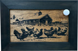Chicken Farm Hidden Gun Safe - Handcrafted Gun Concealment Decor - Hidden Gun Shelf with Magnetic Lock for Quick Access - Hidden Wall Safe for Secure Storage - Made in USA