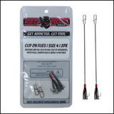 Fishing Addiction Clip On Flies Size 4