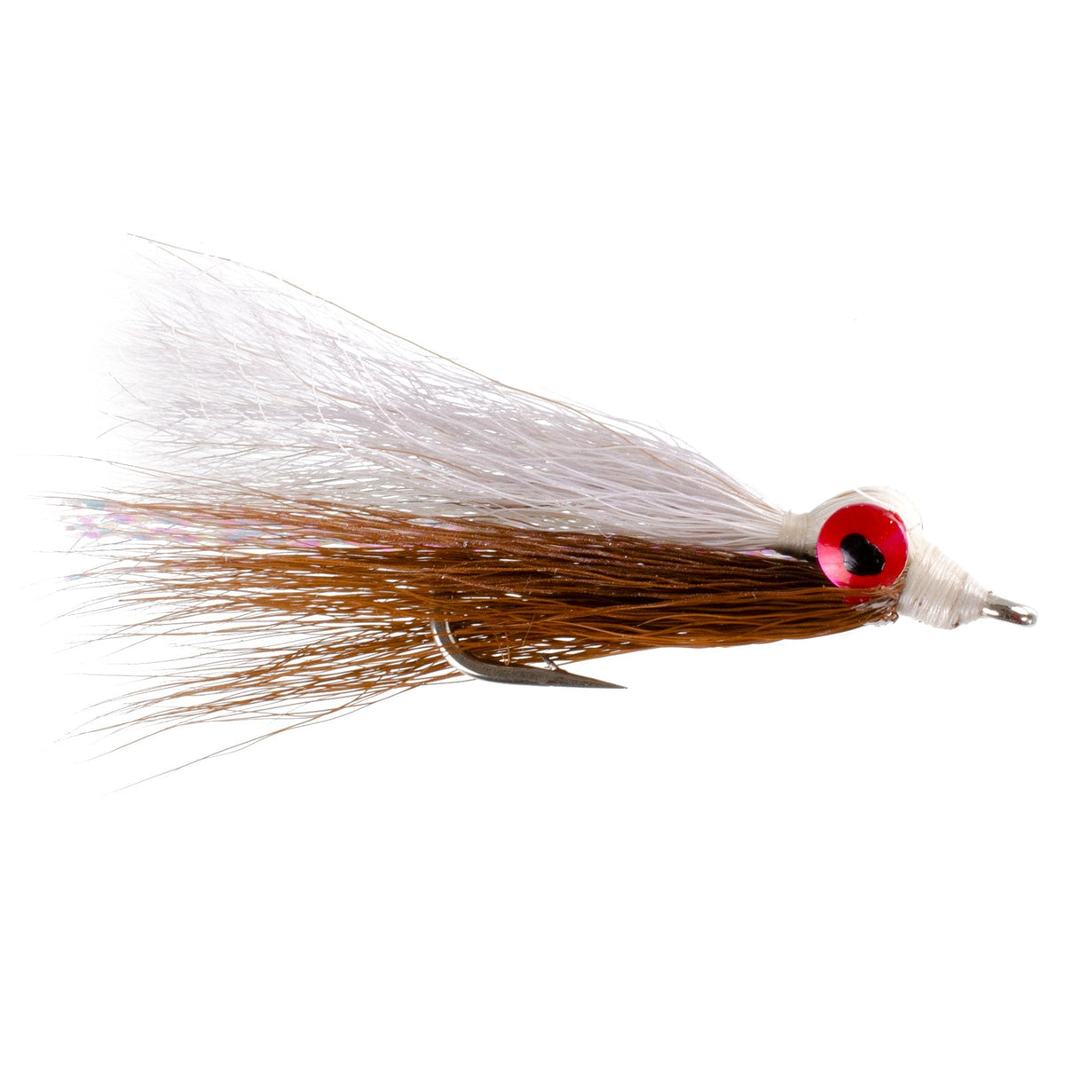 Clousers Deep Minnow Brown White - Streamer Fly Fishing Flies - 4 Salt ...