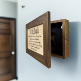 We The People Constitution Gun Concealment Furniture - Handcrafted Hidden Gun Storage Wall Decor - Hidden Safe Furniture with Magnetic Lock for Quick Access & Storage - Made in USA