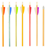 King Arrows - Youth Wood Arrows - 6 Pack