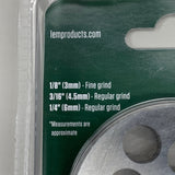 LEM Grinder Plate 12mm #12 (1/2") 2-3/4" Plate Diameter Stainless Steel 476SS