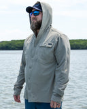 Cast Hooded Button Up – Moss – Men’s