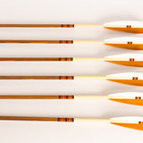 Wood Arrows Made in the USA - 6 Pack