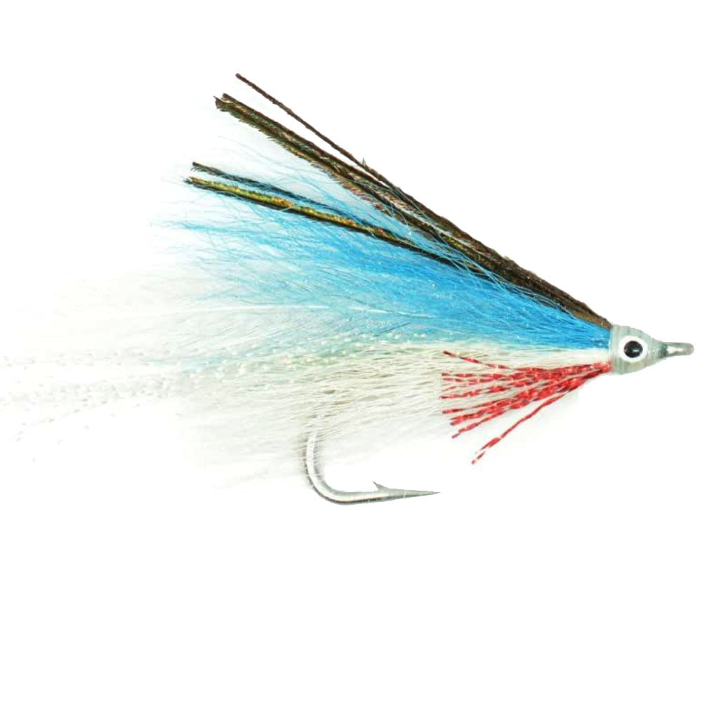Lefty's Deceiver Saltwater Streamer Fly - Blue/White - 1 Dozen Hook Si ...