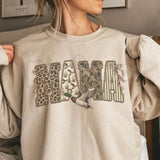 Duck Hunting Mama Sweatshirt | Preppy Camo Graphic Crewneck