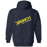 Men's Ice Strong Pullover Hooded Sweatshirt - Krunch Eat the Meat Back Logo