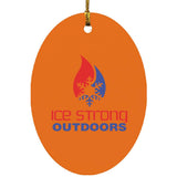 Ice Strong Outdoors Oval Ornament