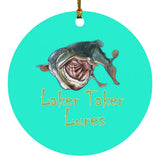 Laker Taker Lures Circle Ornament