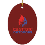 Ice Strong Outdoors Oval Ornament