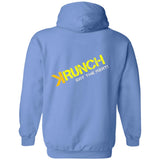 Men's Ice Strong Pullover Hooded Sweatshirt - Krunch Eat the Meat Back Logo