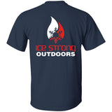 Men's Double Front & Back Ice Strong Logo Short Sleeve Heavyweight Tee