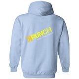 Men's Ice Strong Pullover Hooded Sweatshirt - Krunch Eat the Meat Back Logo