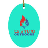 Ice Strong Outdoors Oval Ornament