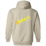 Men's Ice Strong Pullover Hooded Sweatshirt - Krunch Eat the Meat Back Logo