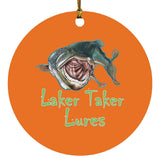 Laker Taker Lures Circle Ornament