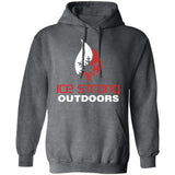 Men's Ice Strong Pullover Hooded Sweatshirt - White/Red Ice Strong Front Logo