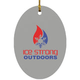 Ice Strong Outdoors Oval Ornament