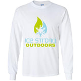 Youth Ice Strong Cool Blue/Lime Green LS T-Shirt