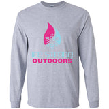 Youth Ice Strong Cool Blue/Magenta Logo LS T-Shirt