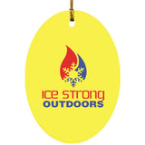 Ice Strong Outdoors Oval Ornament