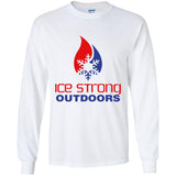 Youth Ice Strong Patriotic Logo LS T-Shirt