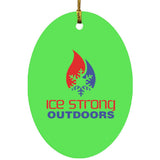 Ice Strong Outdoors Oval Ornament