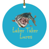 Laker Taker Lures Circle Ornament