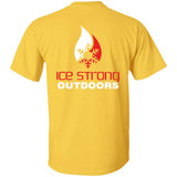 Men's Double Front & Back Ice Strong Logo Short Sleeve Heavyweight Tee