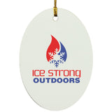 Ice Strong Outdoors Oval Ornament