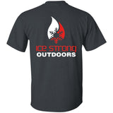 Men's Double Front & Back Ice Strong Logo Short Sleeve Heavyweight Tee