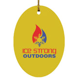 Ice Strong Outdoors Oval Ornament
