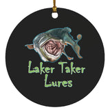 Laker Taker Lures Circle Ornament