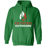 Men's Ice Strong Pullover Hooded Sweatshirt - White/Red Ice Strong Front Logo