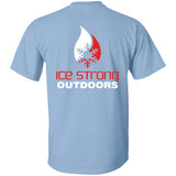 Men's Double Front & Back Ice Strong Logo Short Sleeve Heavyweight Tee