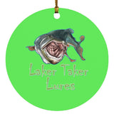 Laker Taker Lures Circle Ornament